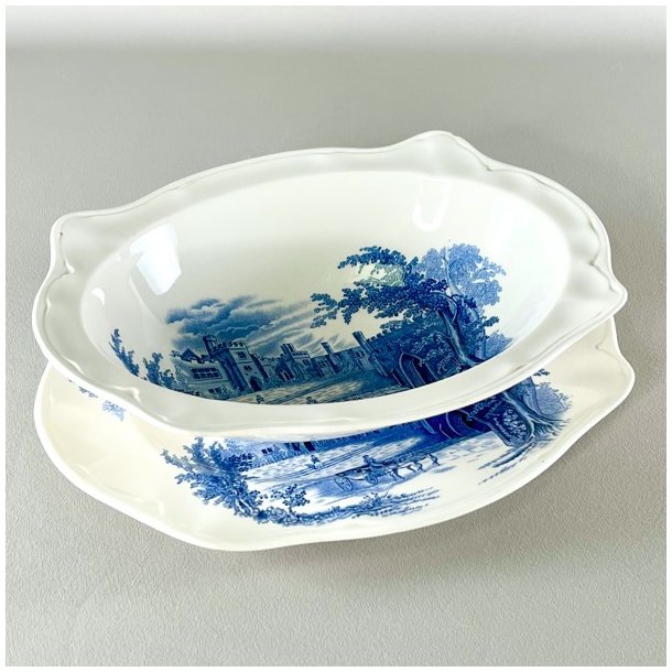Serveringsst i 2 dele  - engelsk porceln, Haddon Hall 