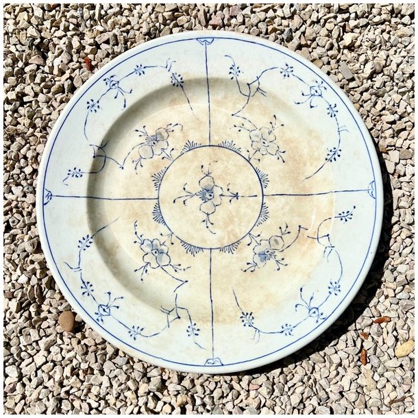 Fad - rundt, musselmalet 