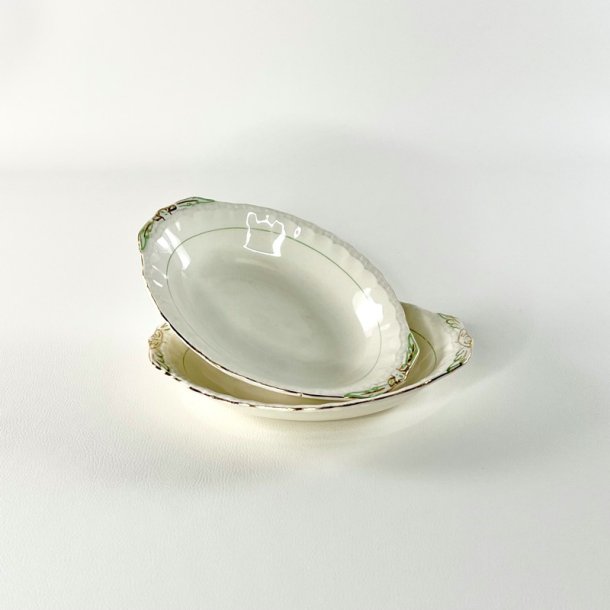 Serveringssk�l, mellem 15x21 - engelsk fajance, Grindley Cream Petal