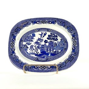 Serveringsfad, mellem - Willow, Woods Ware fra Wood & Sons