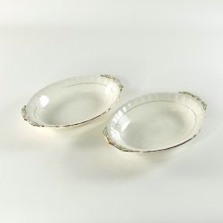 Serveringssk�l, mellem 15x21 - engelsk fajance, Grindley Cream Petal