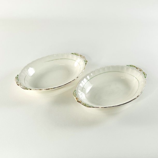 Serveringssk�l, mellem 15x21 - engelsk fajance, Grindley Cream Petal