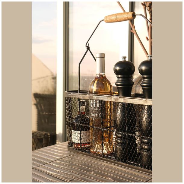 Barone vinflaskeholder i metal 