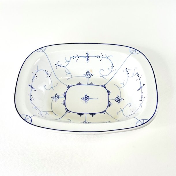 Vintage Villeroy &amp; Boch firkantet sk�l - musselmalet 
