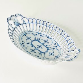 Porcel�nssk�l - tysk musselmalet med blondekant 2. sortering