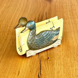 Servietholder - and i metal