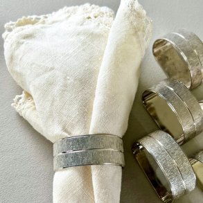 Servietringe Sheffield forslvede (st a' 8 stk)