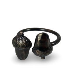 Servietring m/agern - messing 