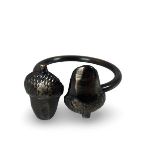 Servietring m/agern - messing 