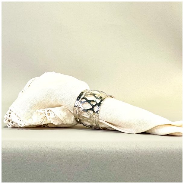 Servietringe (st a' 6 stk) slvfarvede