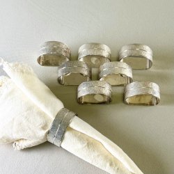 Servietringe Sheffield forslvede (st a' 8 stk)