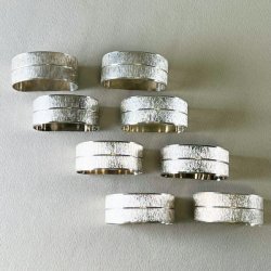 Servietringe Sheffield forslvede (st a' 8 stk)