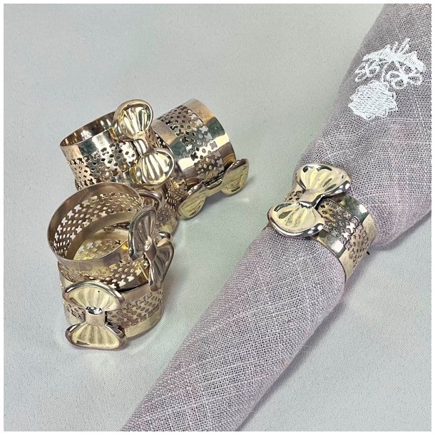 Servietringe sm messing sljfer (st a' 6 stk)