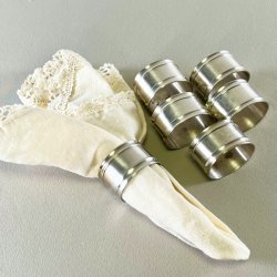 Servietringe klassiske forslvede (st a' 6 stk)