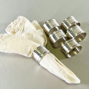 Servietringe klassiske forslvede (st a' 6 stk)