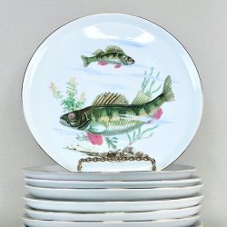 Fisketallerken - Colditz, med lille kant 