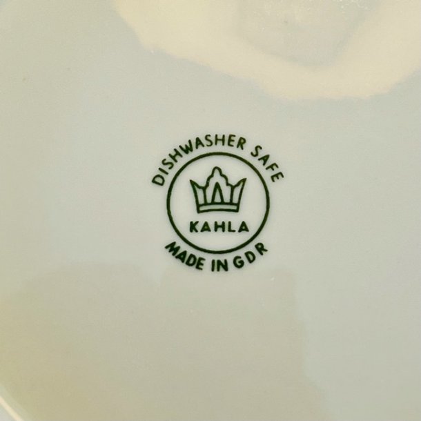 Fisketallerkener - lys bl streg fra Kahla