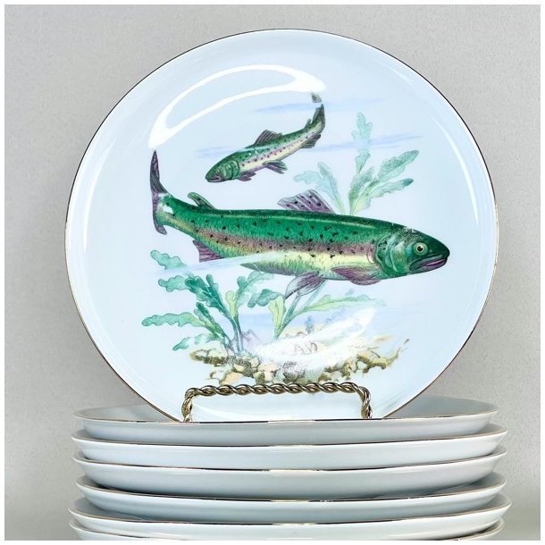 Fisketallerken - Colditz, med lille kant 