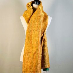 Silketrklde - mrkegrn/gyldne farver