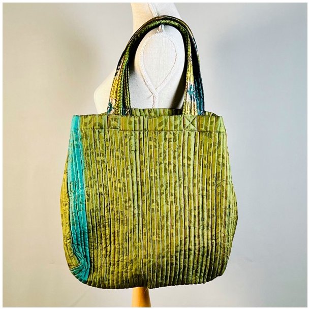 Shopper - quiltet silke 