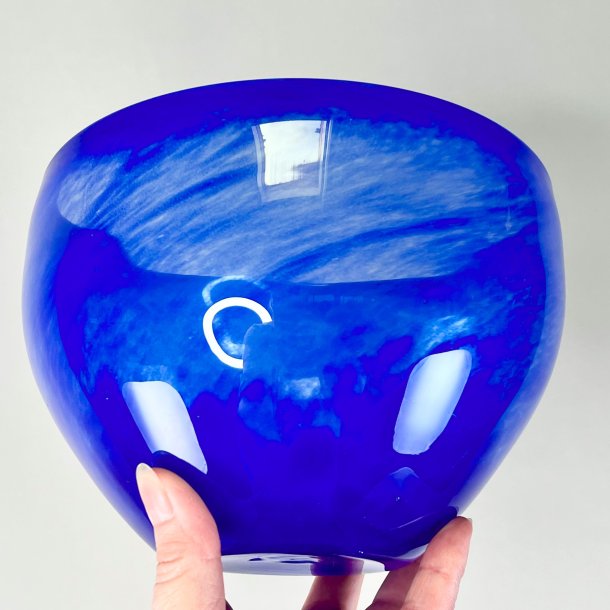 Glasskl - mundblst, koboltbl