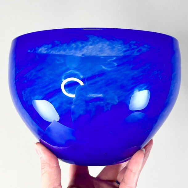 Glasskl - mundblst, koboltbl