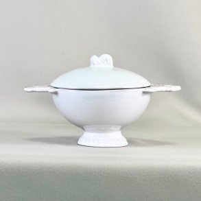 Sukkerskl med lg - fransk, hvid