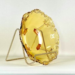 Glasskl - gylden m/fdder