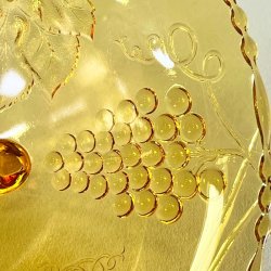 Glasskl - gylden m/vindruer og p fdder