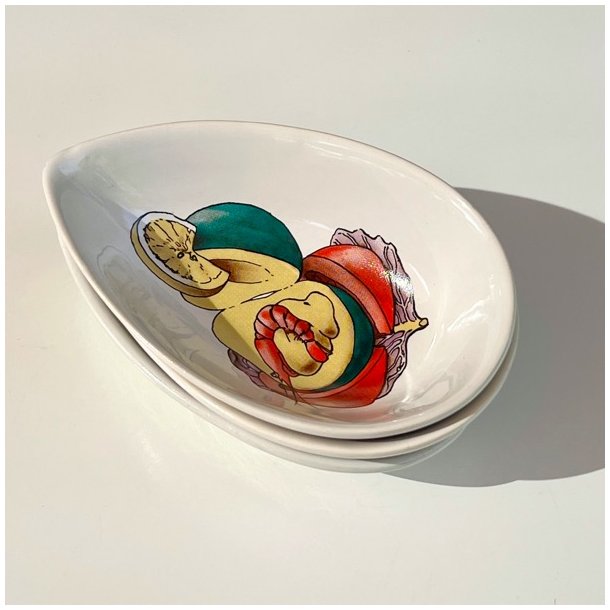 Avocadoskl - hvid m/avocado 