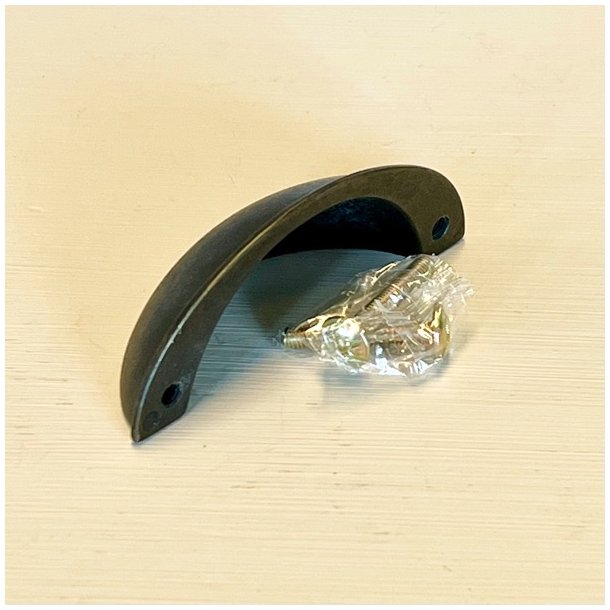 Sklegreb - apotekergreb, bruneret messing