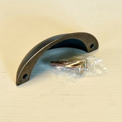 Sklegreb - apotekergreb, bruneret messing