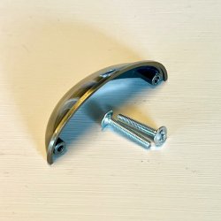 Sklegreb - apotekergreb, antique messing 