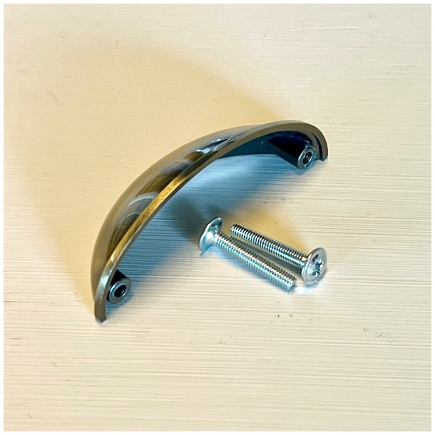 Sklegreb - apotekergreb, antique messing 