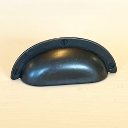 Sklegreb - sort m/synlig skrue effekt (genbrug)