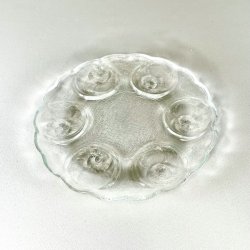 Skaldyrstallerken - vintage glas