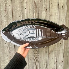 Stort hummerfad - fransk, sort