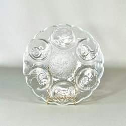 Skaldyrstallerken - vintage glas