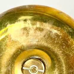 Antik Skultuna kammerstager i messing/malm 