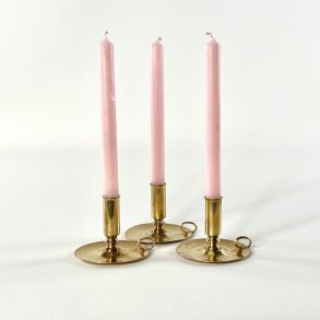 Trio af sm� messing kammerstager