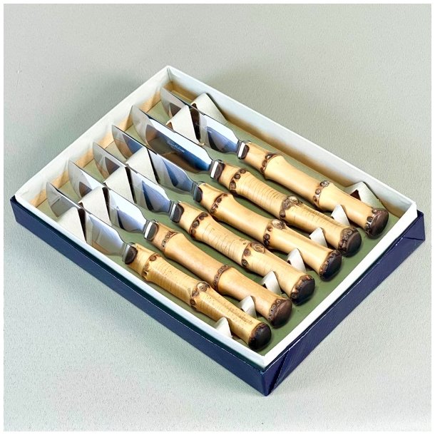 Frugtknive (st a' 6 stk) m/bambus 