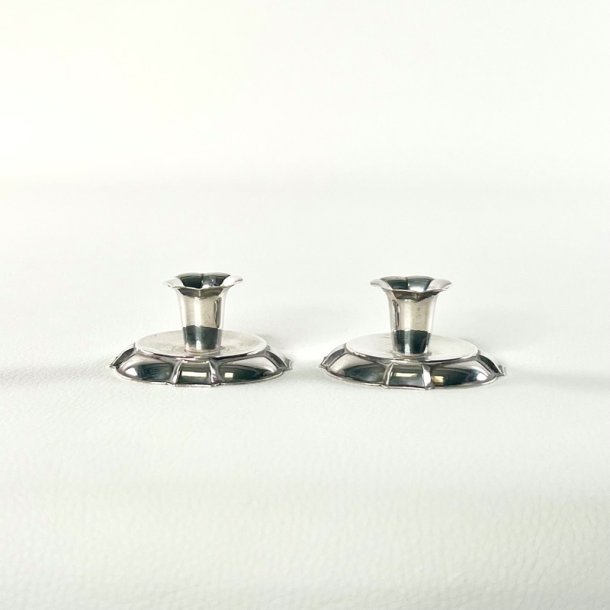 Lysestager (par) - vintage s�lvstager til kertelys