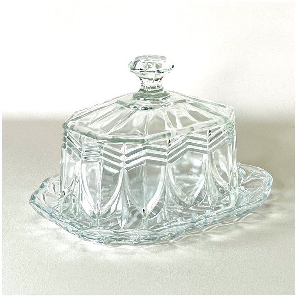 Osteklokke p fad - vintage glas