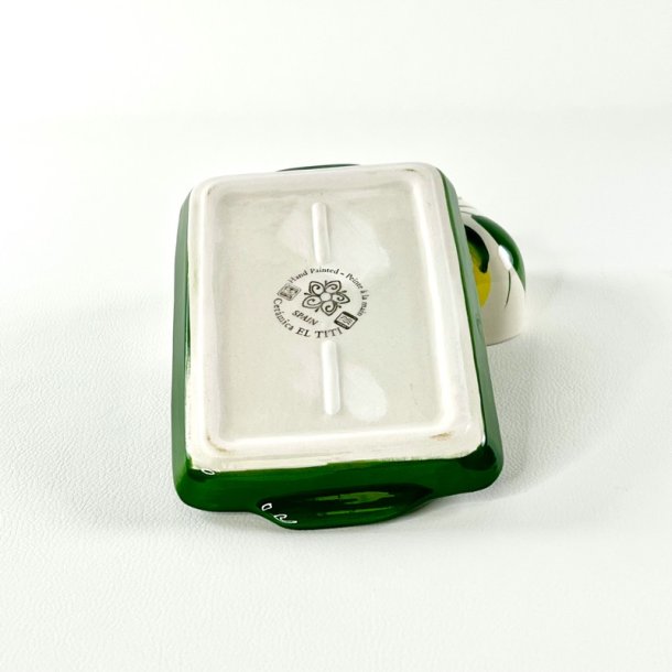 Smrboks p fad - porceln, grn