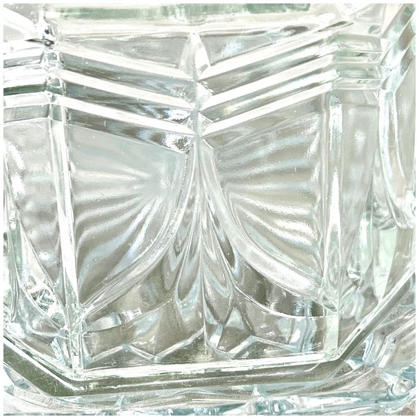 Osteklokke p fad - vintage glas