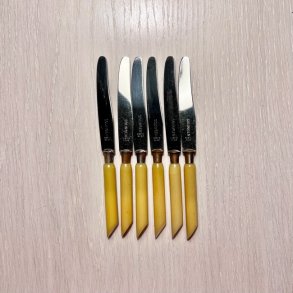 Knive - smrknive (6 stk) Solingen, lyst skaft