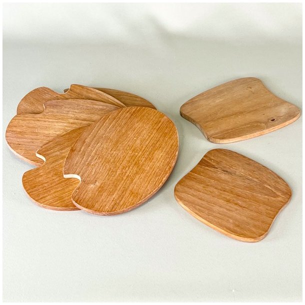 Smrbrikker i teak (st a 7 stk) 