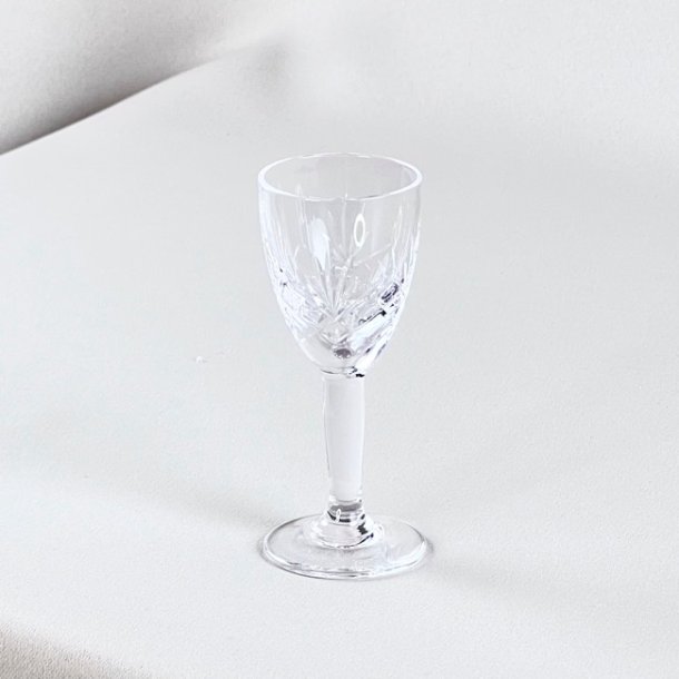 Snapseglas - krydsmnster (8 stk) 