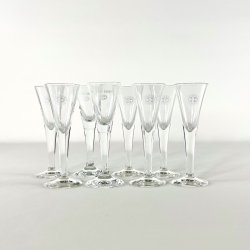 Snapseglas - Aalborg Akvavit (8 stk samlet)