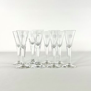 Snapseglas - Aalborg Akvavit (8 stk samlet)